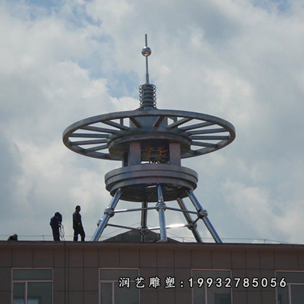 小区不锈钢避雷针雕塑