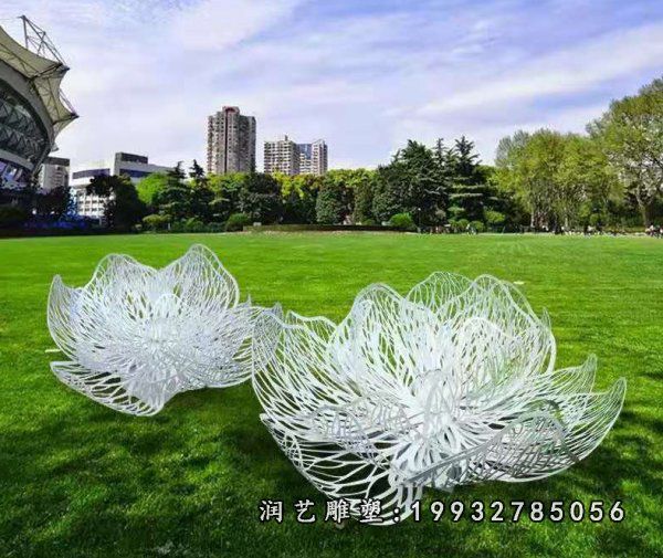 公园不锈钢花景观雕塑