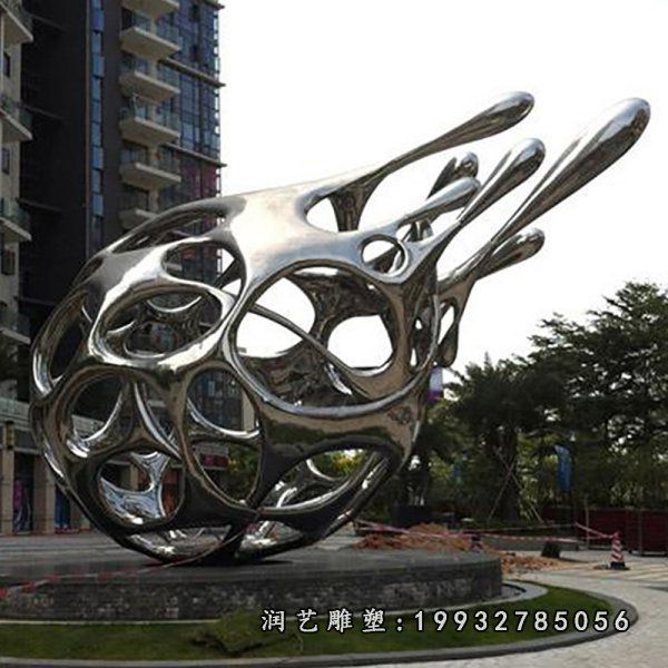 公司不锈钢火龙果雕塑