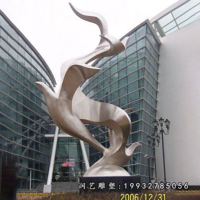 不锈钢动物大雁雕塑