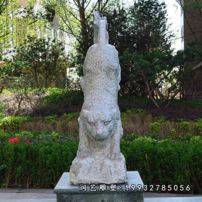大理石园林老虎雕塑