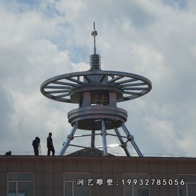 小区不锈钢避雷针雕塑