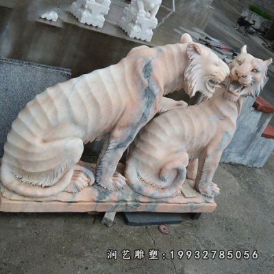 公园老虎动物石雕