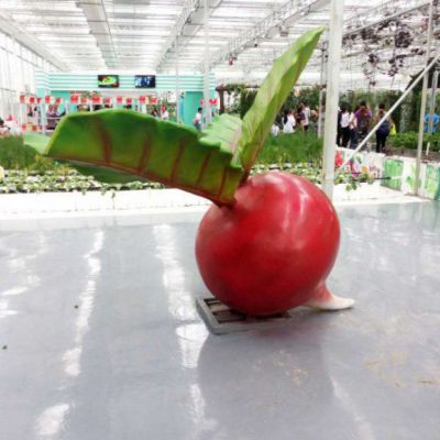 校园玻璃钢萝卜雕塑