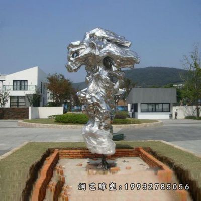 街道不锈钢太湖石雕塑