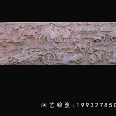 商业街石浮雕景观雕塑