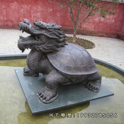 草坪动物龙龟铜雕